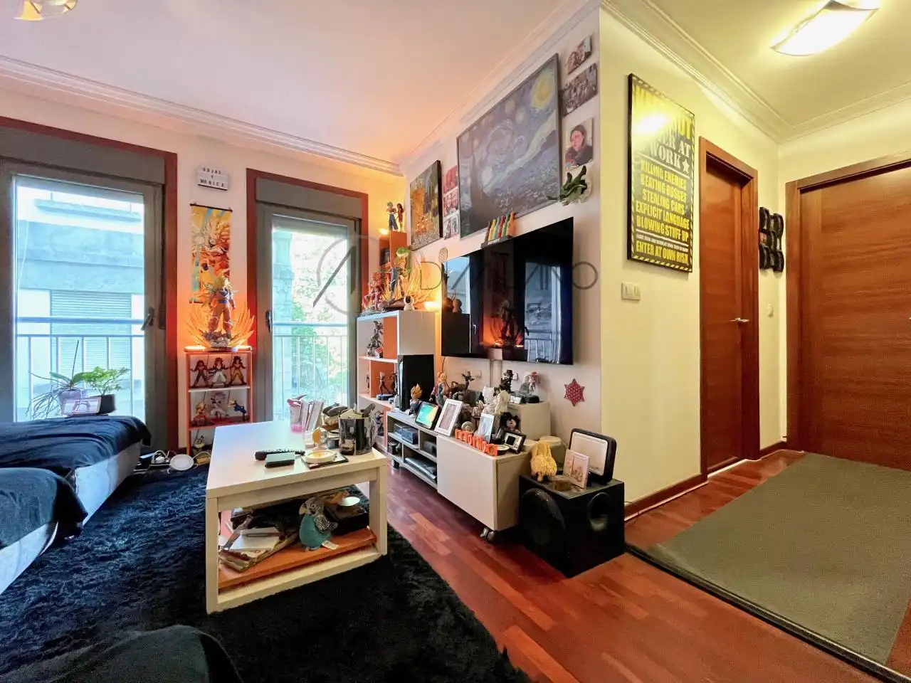 Sala de estar de Piso en venta en Vigo  con Calefacción, Parquet y Balcón
