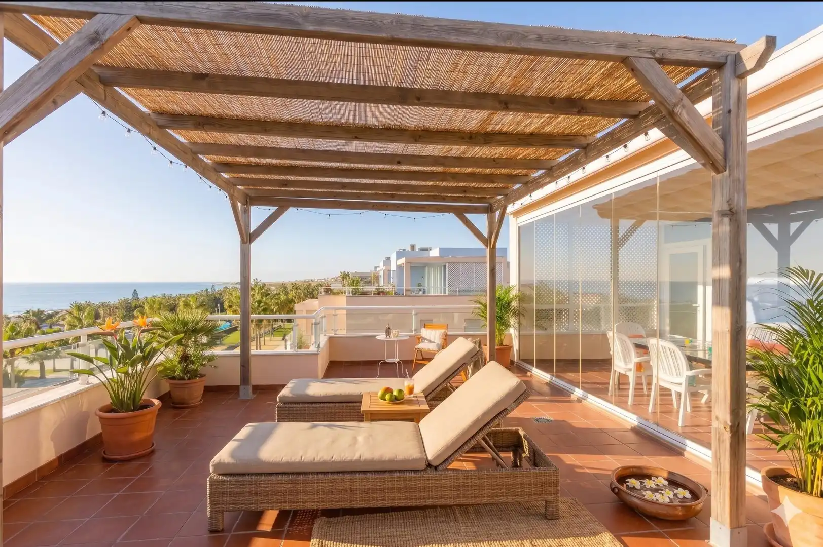 Terraza de Ático en venta en El Ejido con Aire acondicionado, Calefacción y Jardín privado