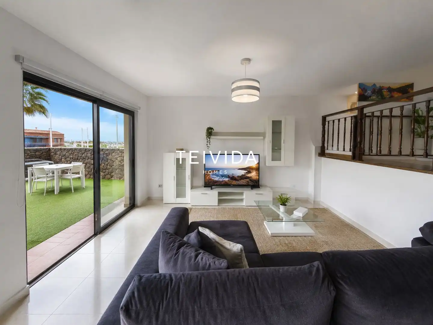 Living room of Flat for rent in Arona  with Swimming Pool, Furnished and Community pool