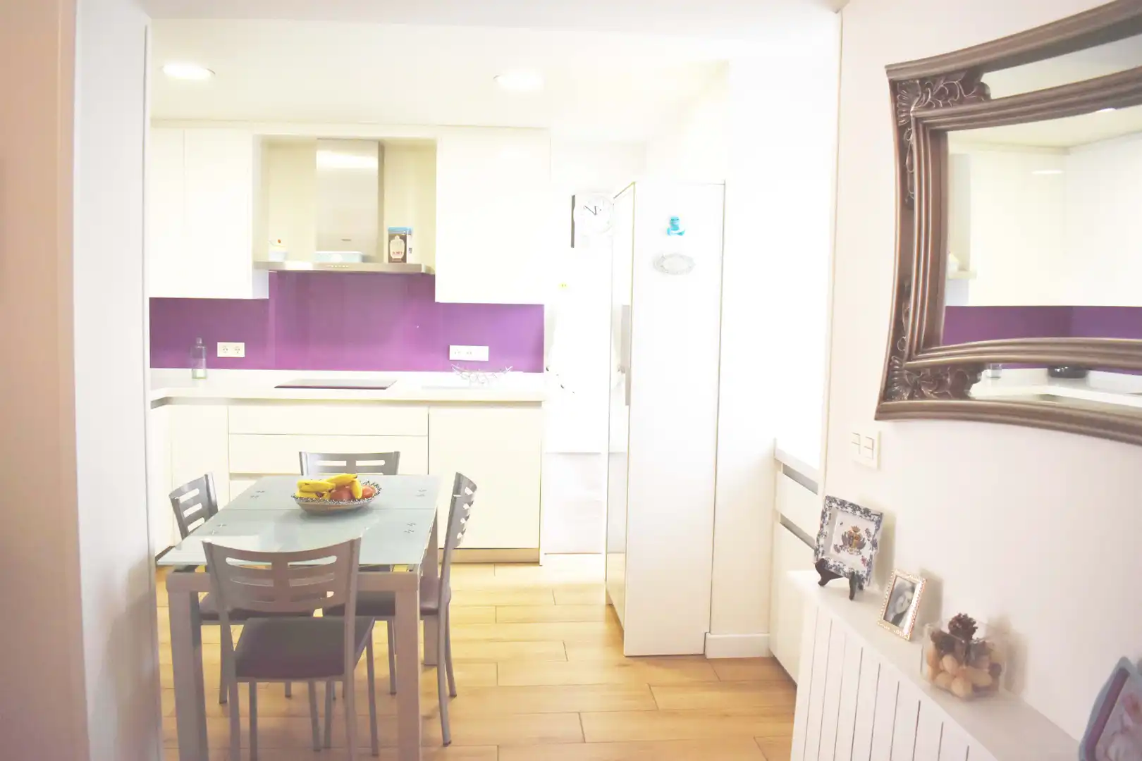 Kitchen of Flat for rent in Granada  with Air Conditioner, Heating and Furnished