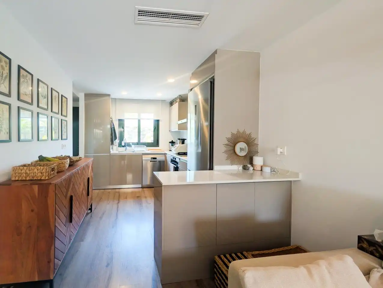 Cocina de Casa adosada en venta en Santa Pola con Aire acondicionado, Calefacción y Parquet