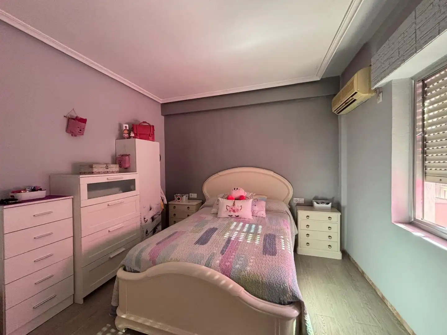 Bedroom of Flat for sale in Cáceres  with Air Conditioner, Terrace and Furnished