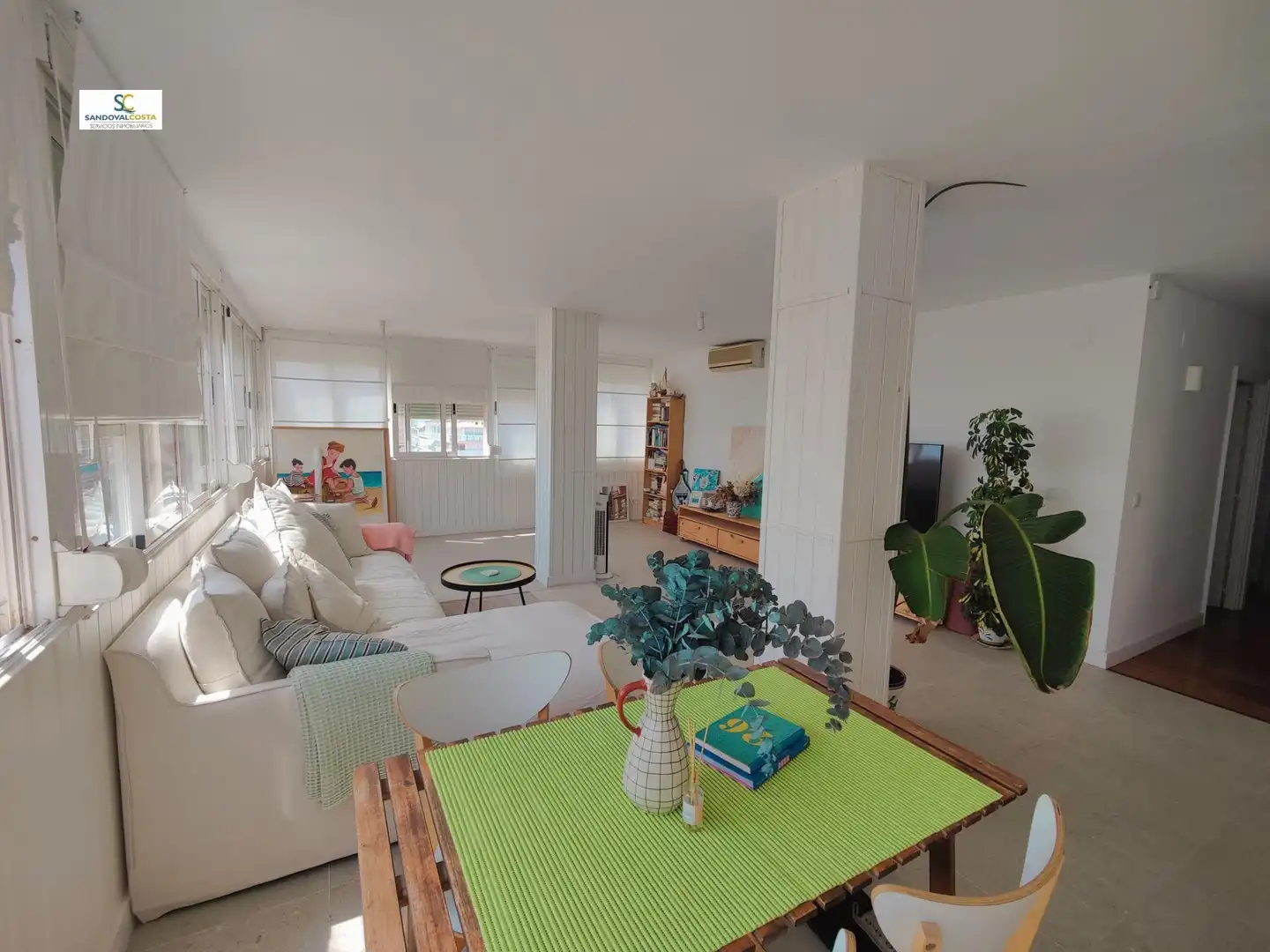 Wohnzimmer von Wohnung zur Miete in Alicante / Alacant mit Klimaanlage und Möbliert
