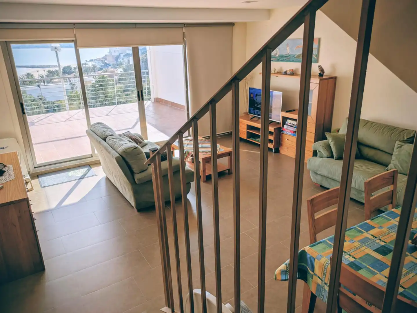 Sala d'estar de Casa o xalet en venda en Cullera amb Aire condicionat, Terrassa i Moblat