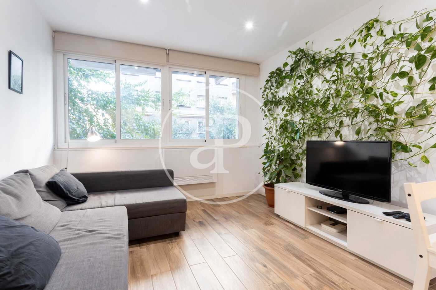 Living room of Flat to rent in  Barcelona Capital  with Air Conditioner, Heating and Furnished