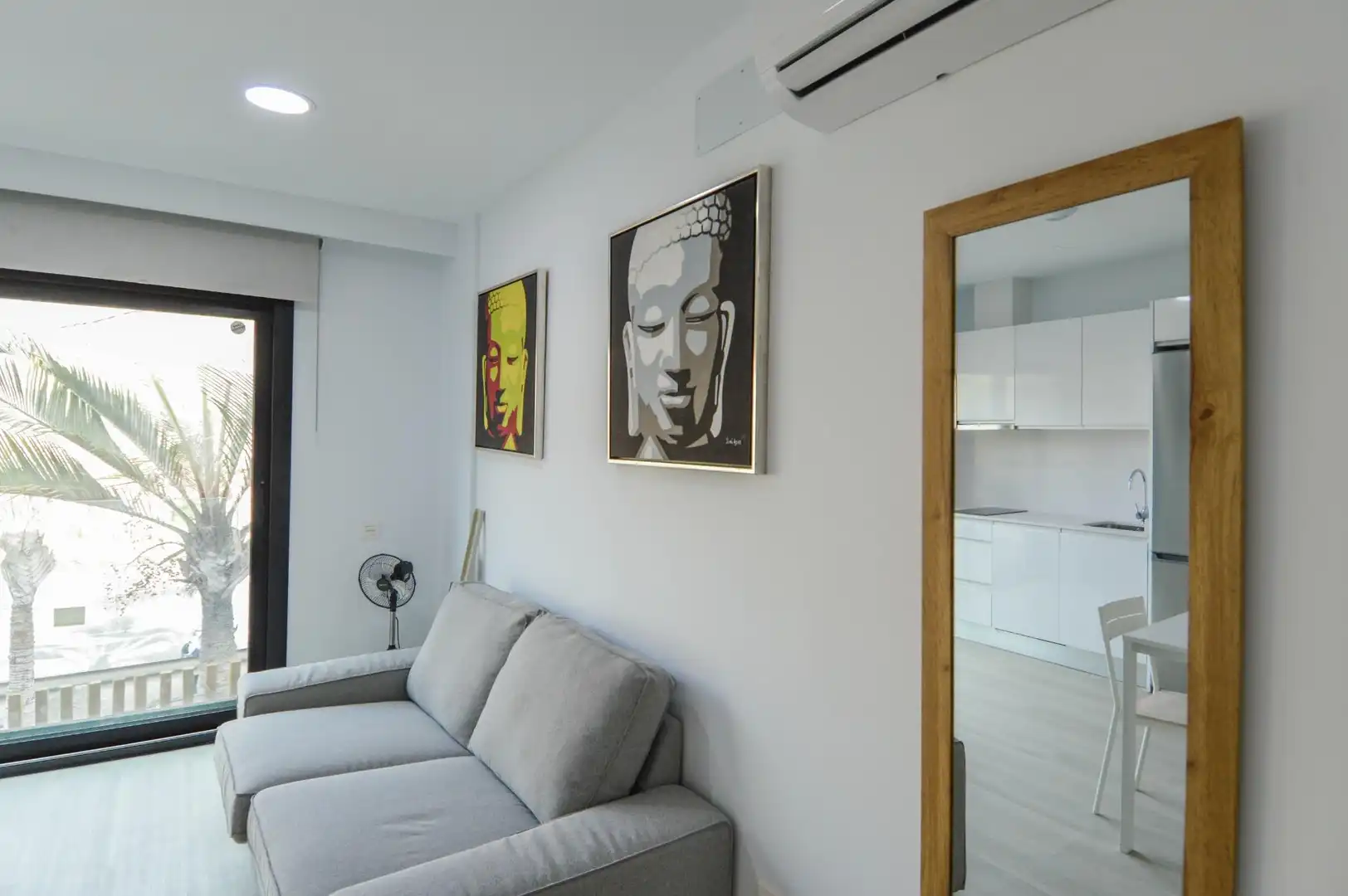 Sala d'estar de Estudi en venda en Mogán amb Aire condicionat i Moblat
