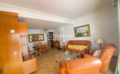 Living room of Flat to rent in  Madrid Capital  with Heating, Parquet flooring and Terrace