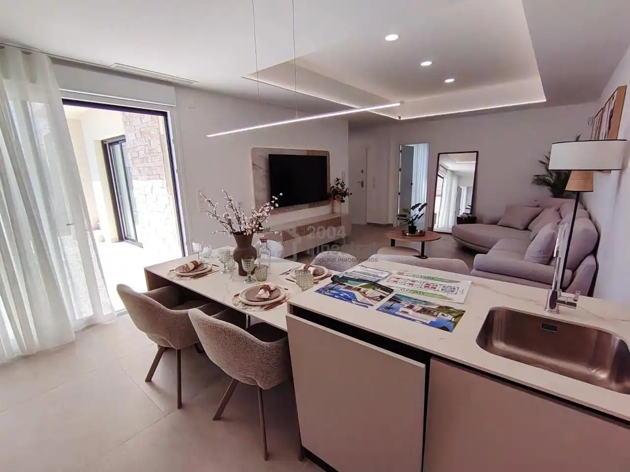 Sala de estar de Casa o chalet en venta en Torre-Pacheco con Aire acondicionado, Jardín privado y Terraza
