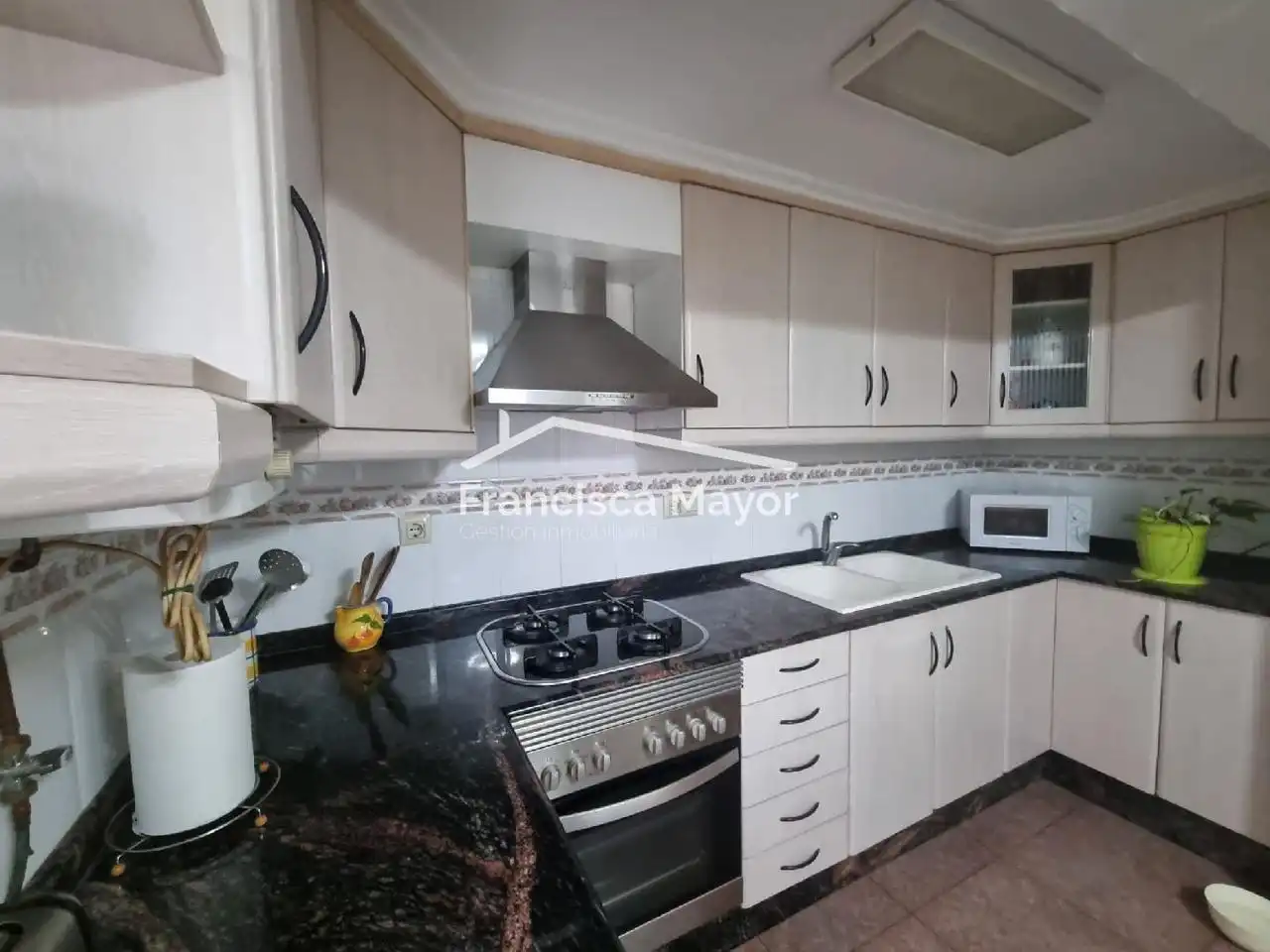 Cocina de Piso de alquiler en Valencia con Aire acondicionado y Amueblado
