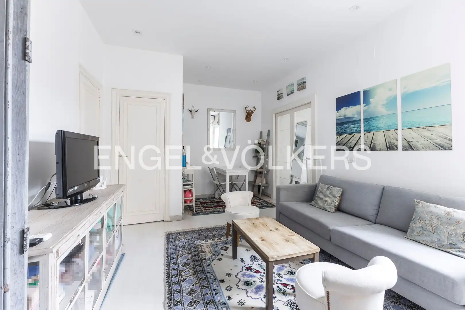 Sala d'estar de Pis en venda en  Madrid Capital amb Aire condicionat i Calefacció