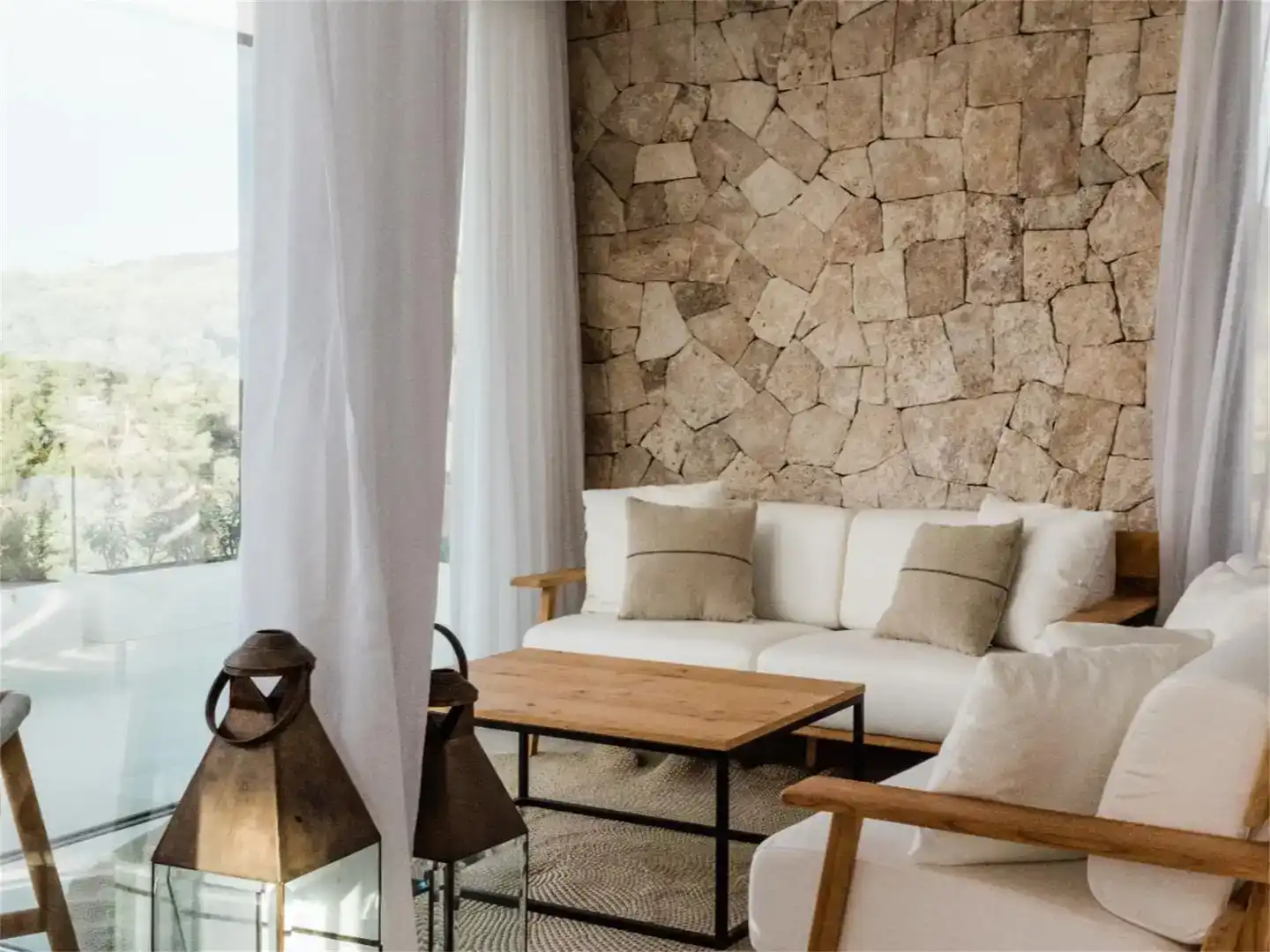 Sala d'estar de Pis en venda en Sant Josep de sa Talaia amb Aire condicionat, Jardí privat i Traster
