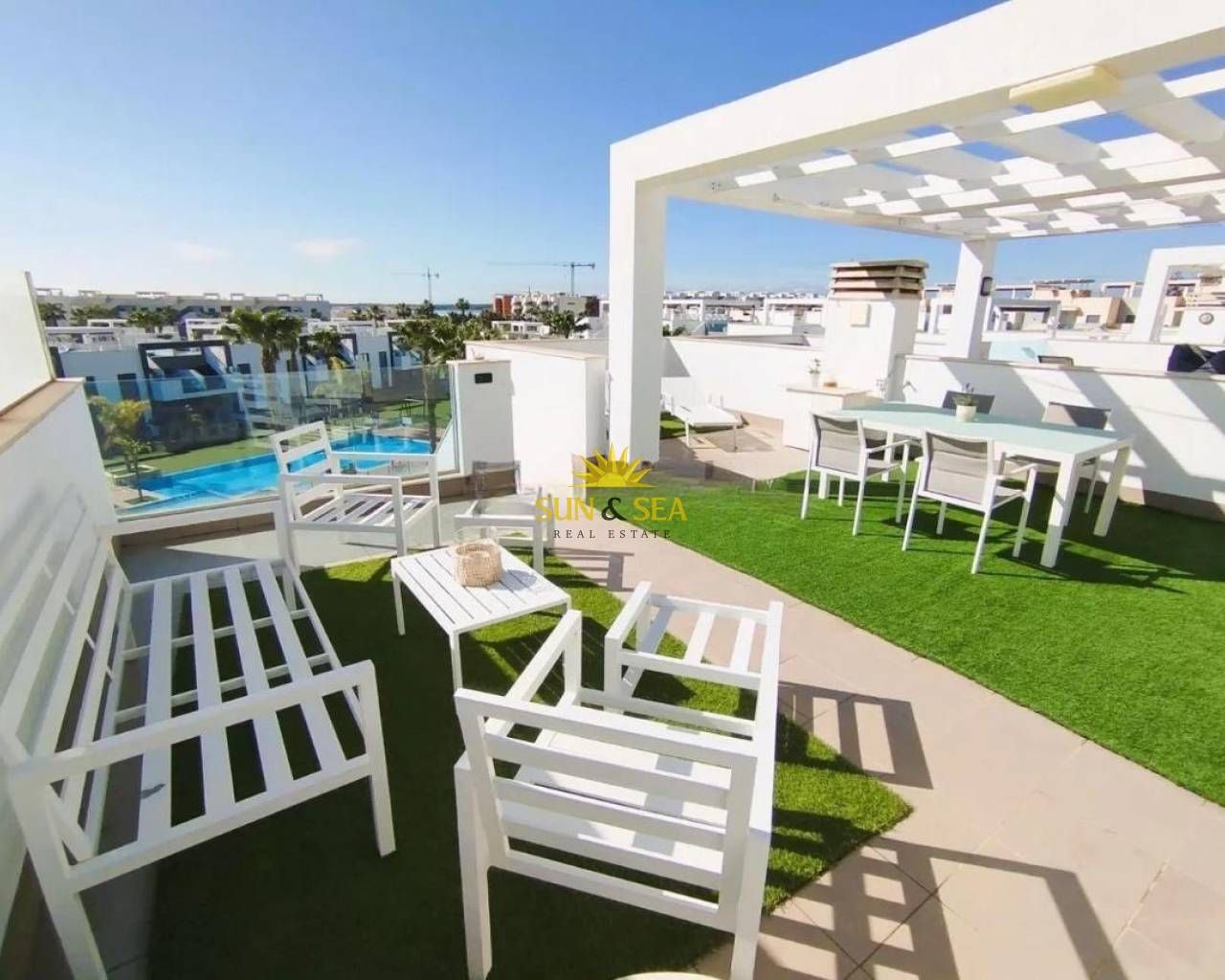 Terrace of Flat to rent in Guardamar del Segura  with Air Conditioner, Heating and Terrace