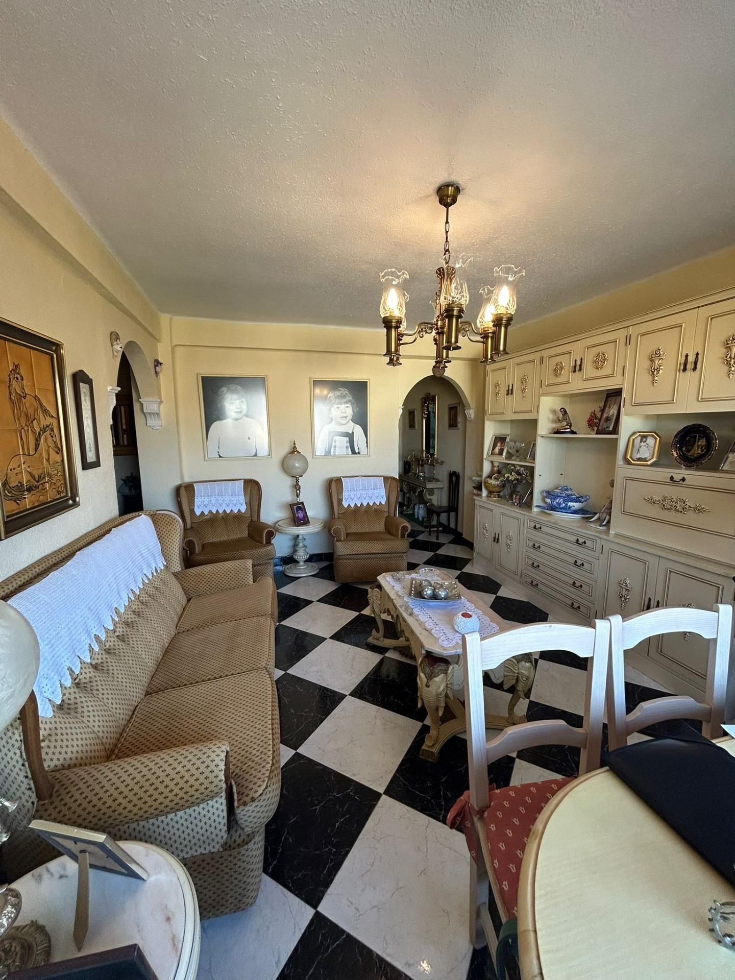 Sala d'estar de Pis en venda en Málaga Capital