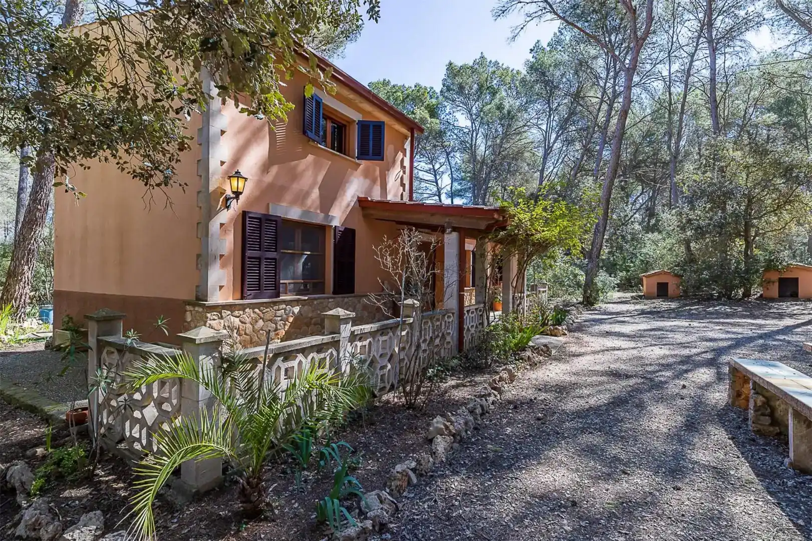 Vista exterior de Finca rústica de lloguer en Algaida amb Jardí privat, Piscina i Moblat