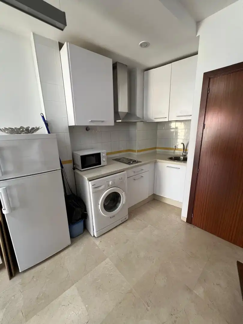 Kitchen of Attic for rent in Sevilla  with Air Conditioner, Terrace and Storage room