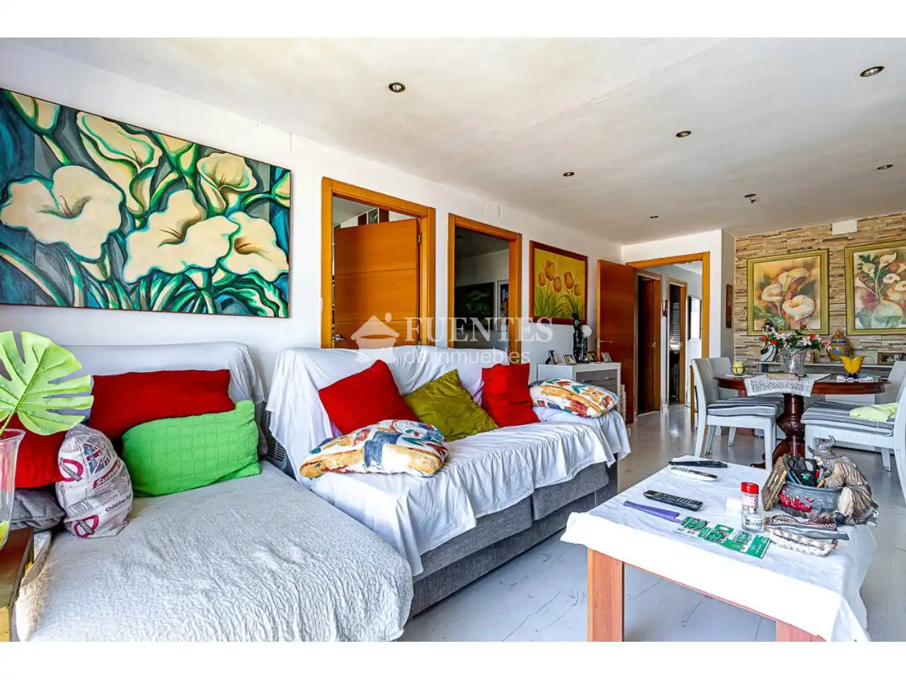 Living room of Flat for sale in Alicante / Alacant  with Furnished, Balcony and Alarm