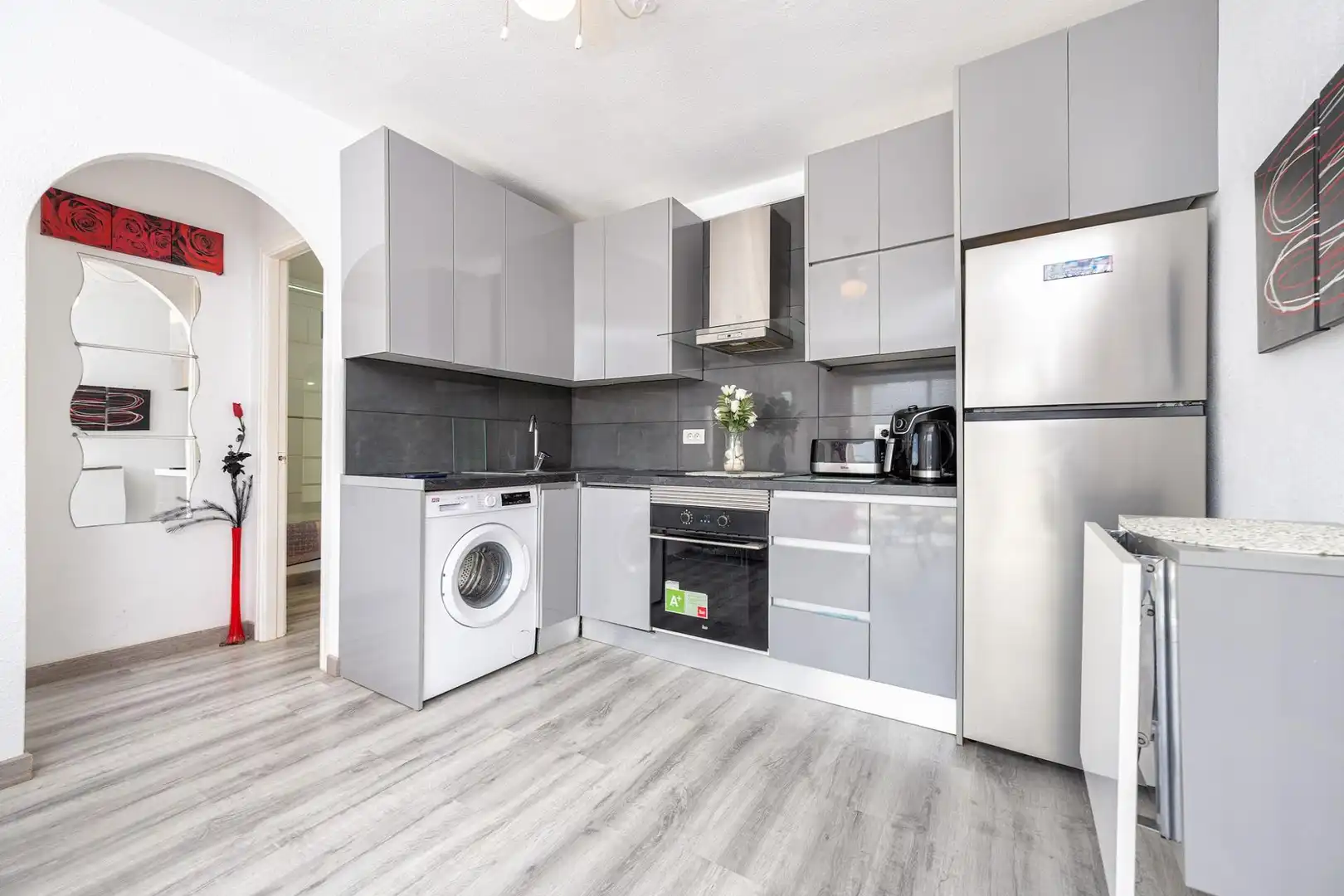 Cuina de Apartament en venda en Mogán amb Terrassa, Moblat i Balcó
