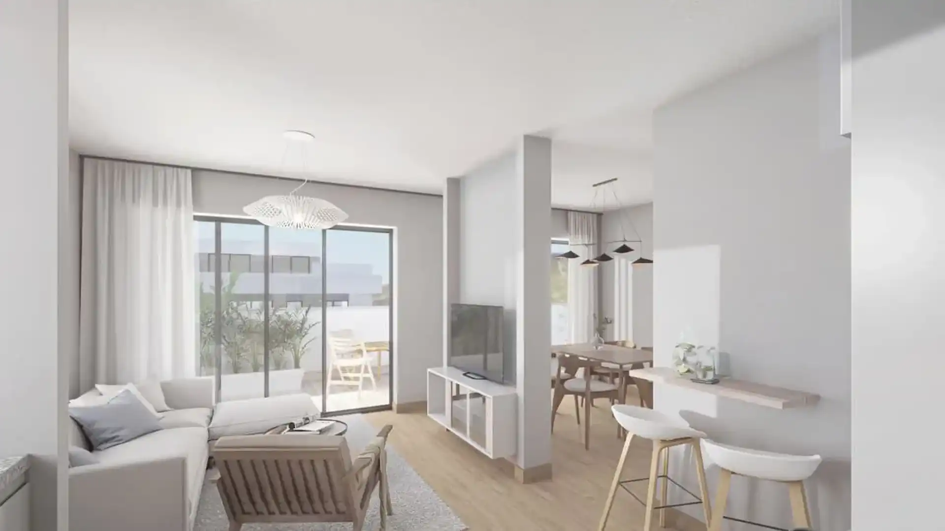 Living room of Apartments for sale in Mijas  with Air Conditioner, Heating and Private garden