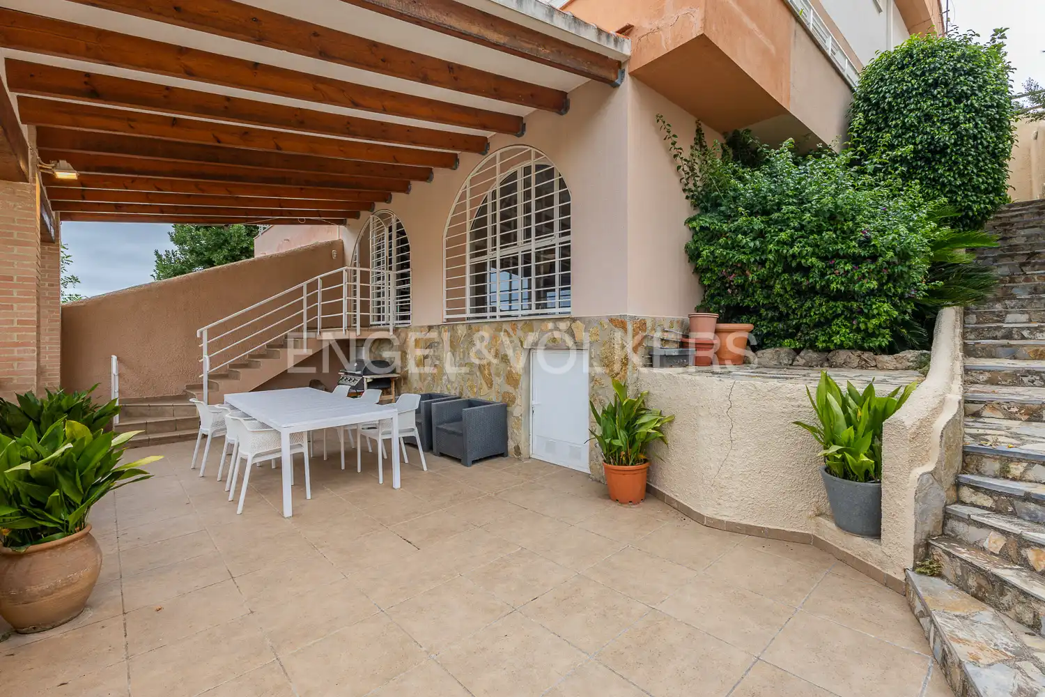 Terrassa de Casa adosada en venda en Gandia amb Aire condicionat, Calefacció i Jardí privat