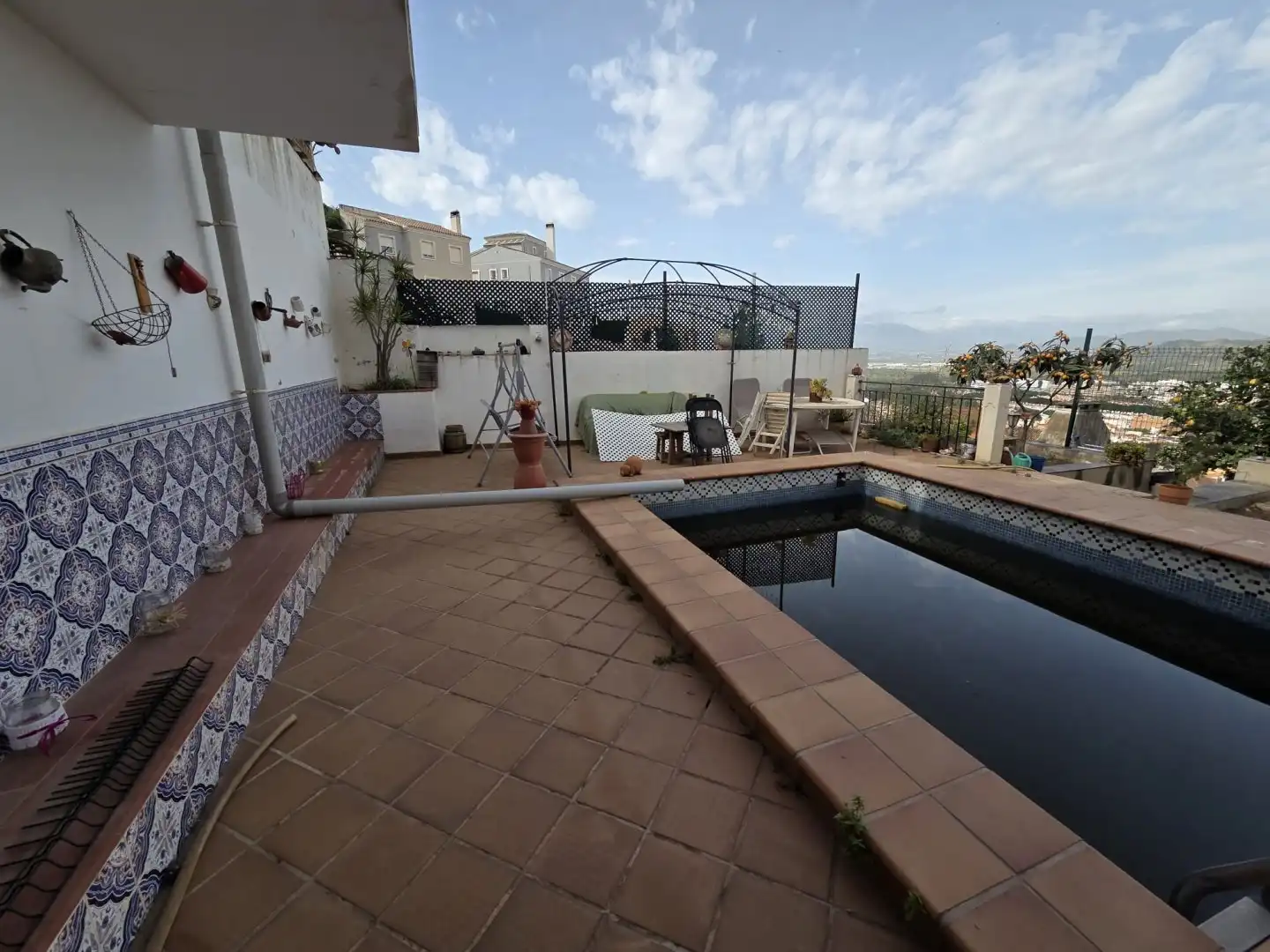 Piscina de Casa o chalet en venta en Málaga con Jardín privado, Terraza y Piscina