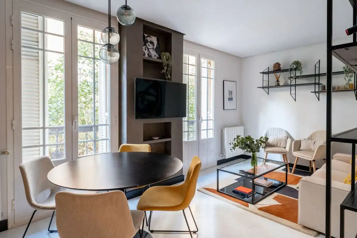 Wohnzimmer von Wohnung zum Verkauf in Madrid mit Klimaanlage, Heizung und Möbliert