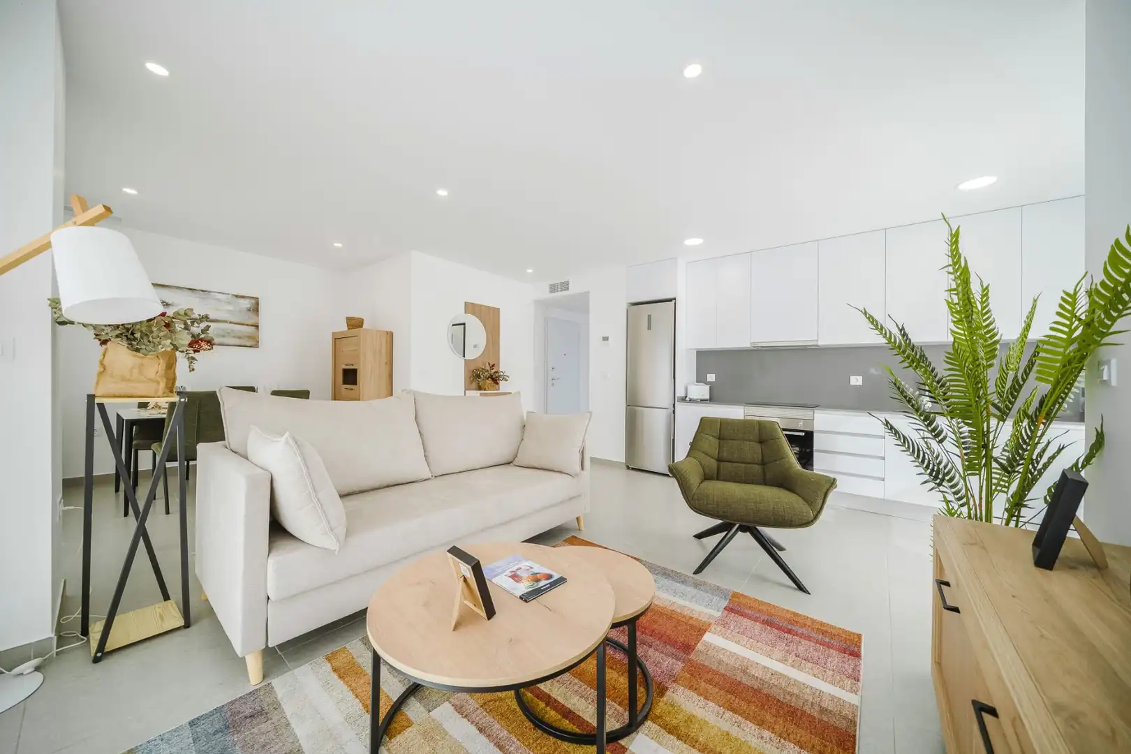 Sala d'estar de Apartament en venda en La Manga del Mar Menor amb Aire condicionat, Terrassa i Piscina