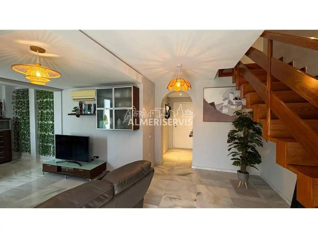Wohnzimmer von Maisonette zum Verkauf in El Ejido mit Klimaanlage, Balkon und Gemeinschaftspool