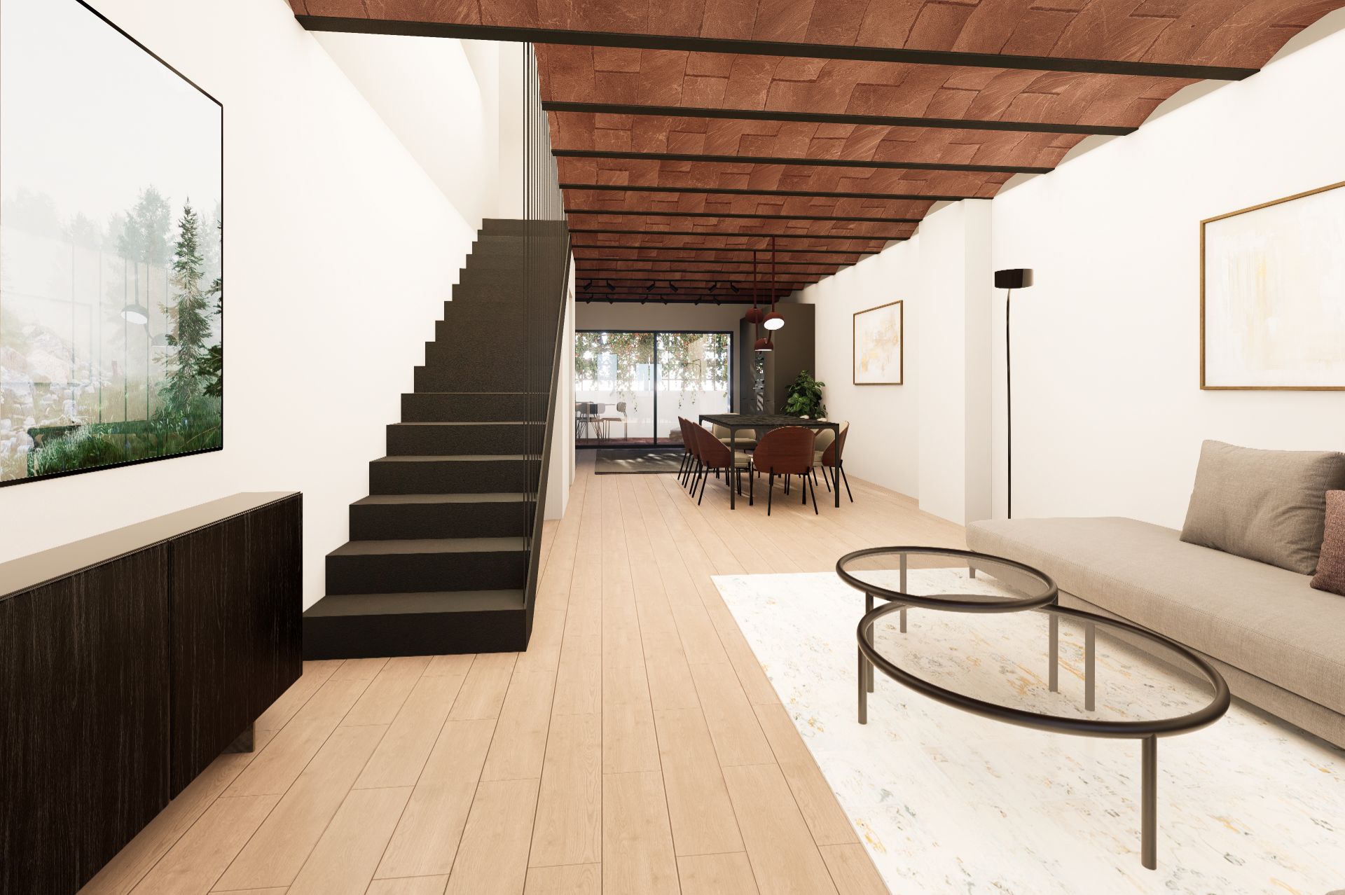 Sala d'estar de Casa o xalet en venda en Vilassar de Dalt amb Parquet, Terrassa i Forn