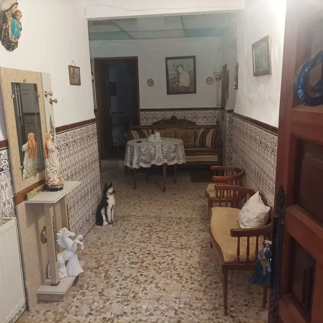 Sala de estar de Casa o chalet en venta en Villanueva de Alcardete con Calefacción, Jardín privado y Parquet