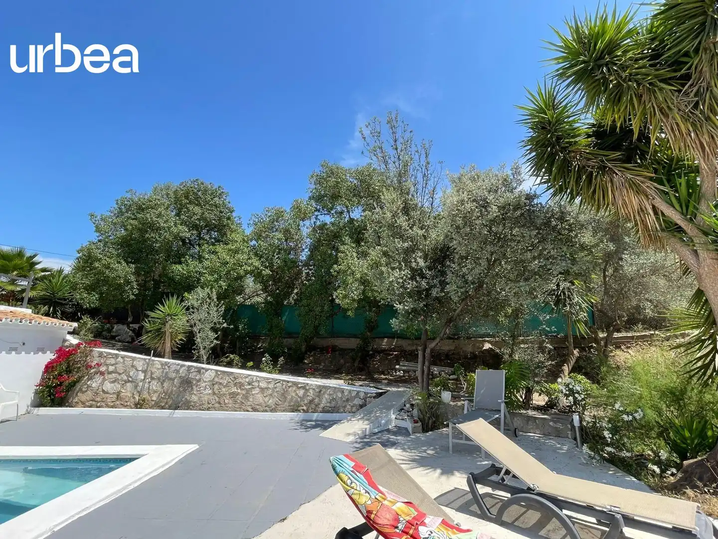 Terraza de Finca rústica de alquiler en Málaga con Calefacción, Jardín privado y Terraza