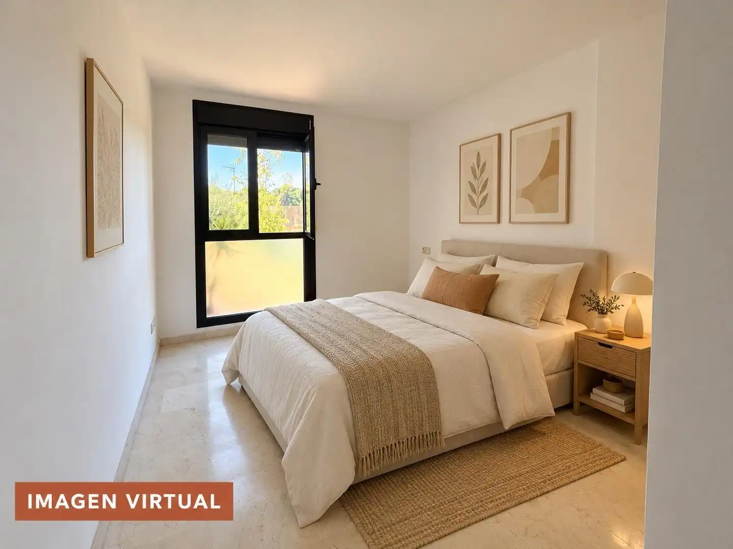 Schlafzimmer von Haus zum Verkauf in  Palma de Mallorca mit Klimaanlage, Heizung und Privatgarten