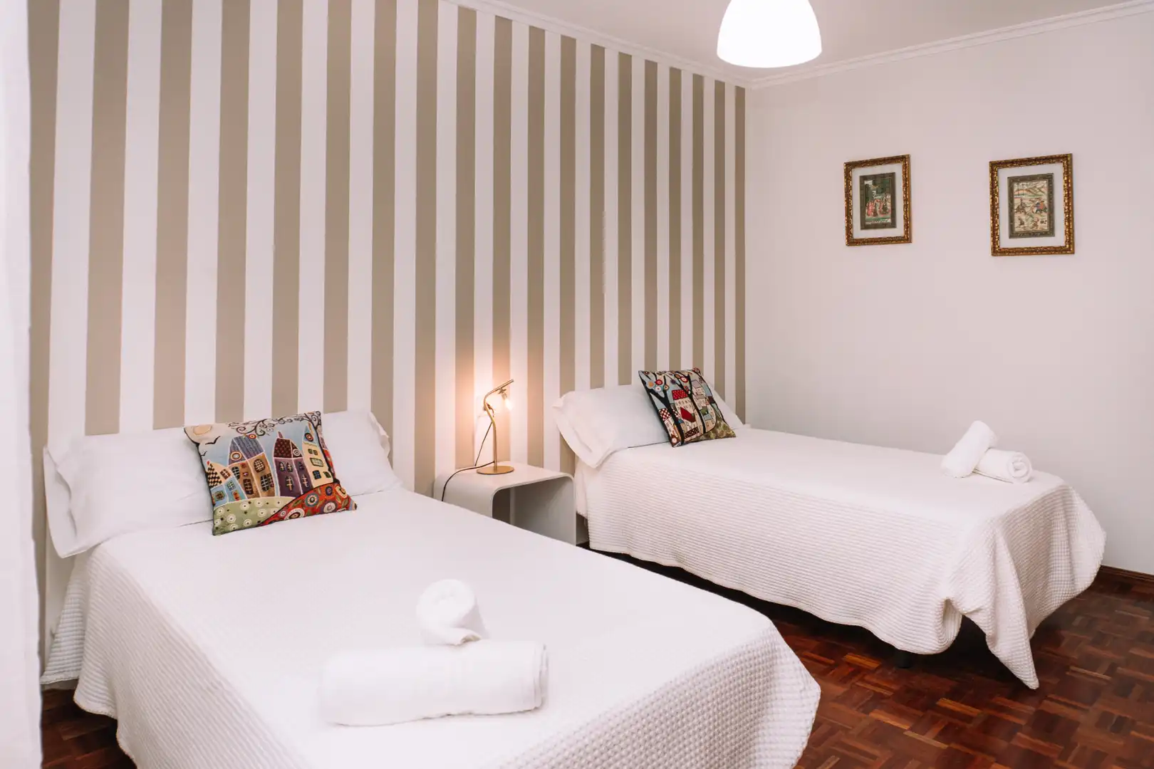 Bedroom of Flat for rent in Vigo   with Heating, Parquet flooring and Terrace