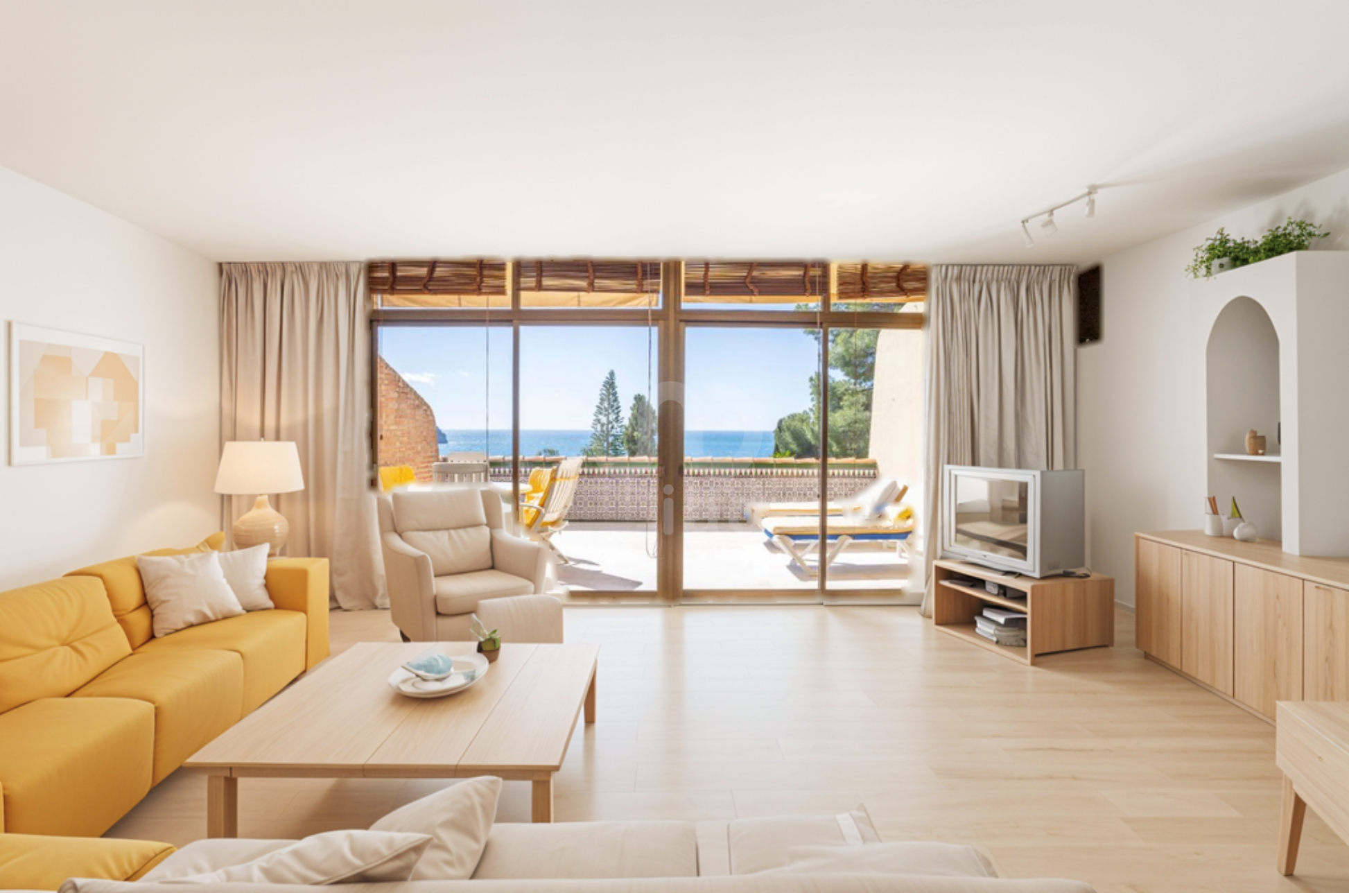 Living room of Flat for sale in Almuñécar  with Heating, Terrace and Swimming Pool
