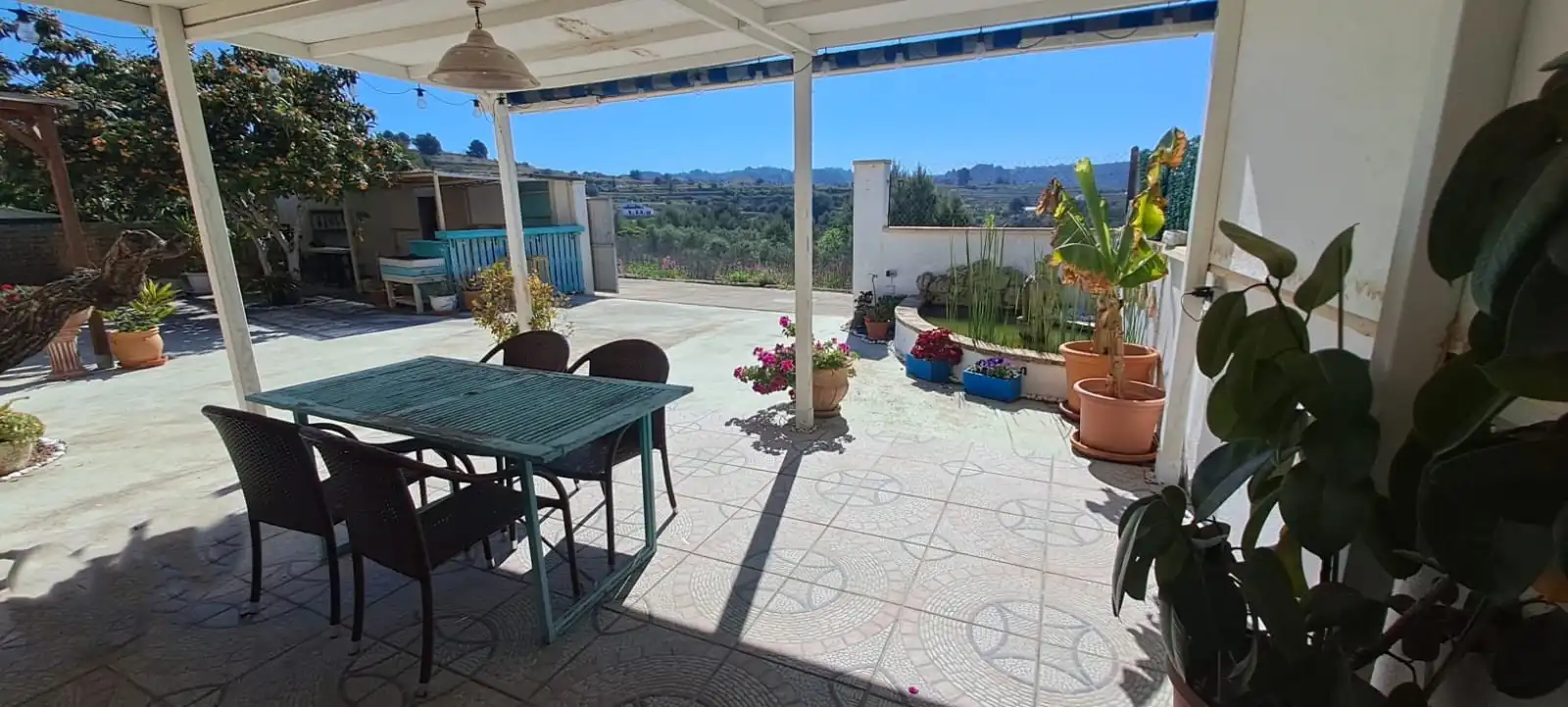 Terraza de Casa adosada de alquiler en Benissa con Amueblado y Piscina comunitaria