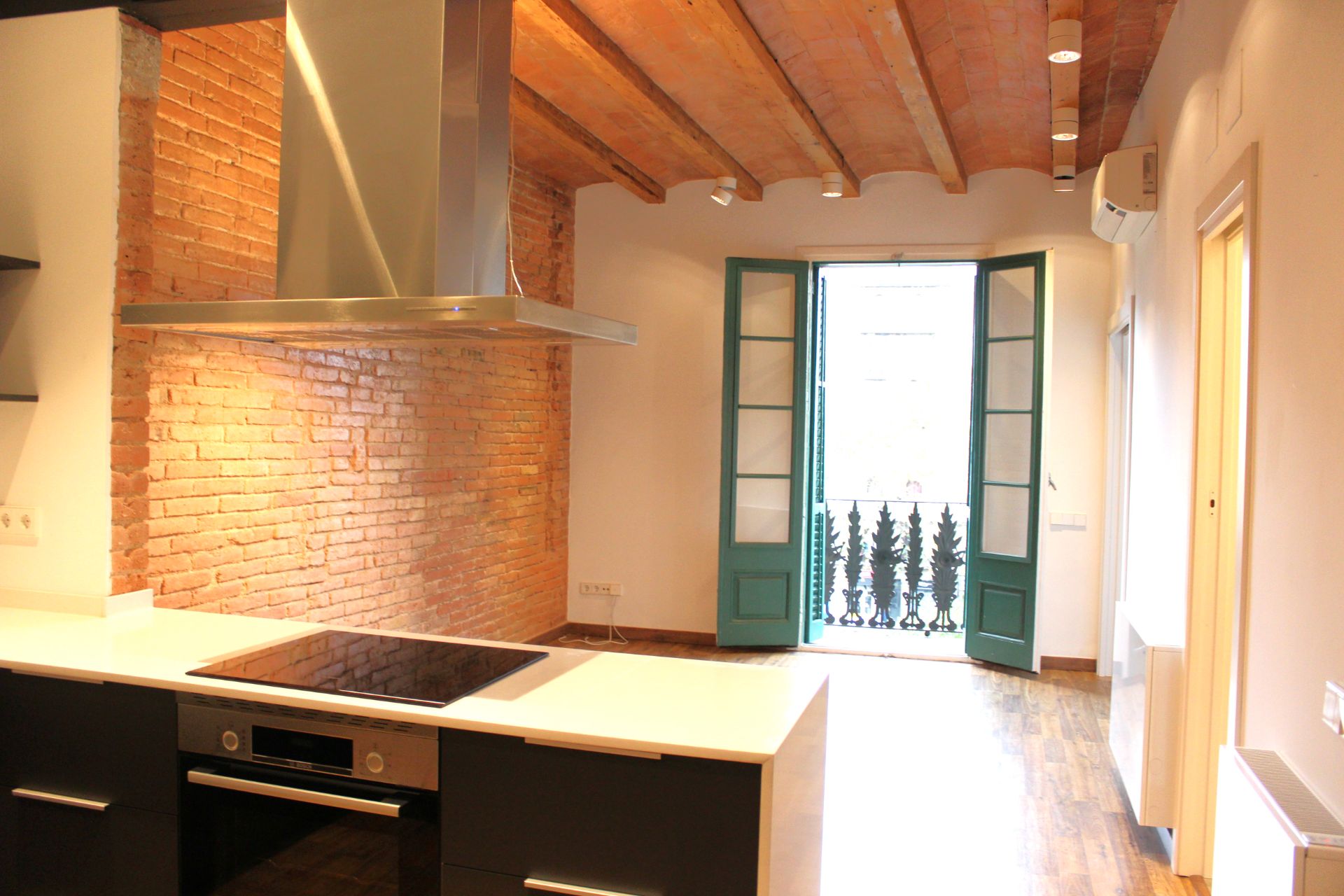 Kitchen of Flat for sale in  Barcelona Capital  with Air Conditioner, Heating and Parquet flooring