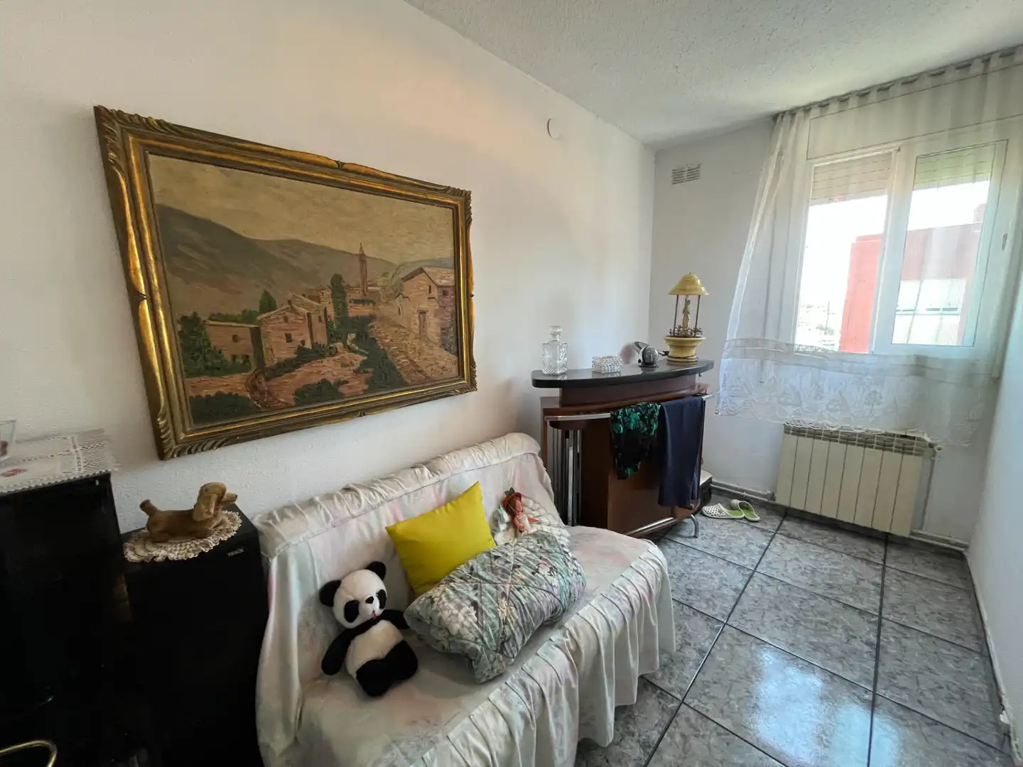 Sala d'estar de Pis en venda en Barcelona amb Calefacció, Moblat i Forn
