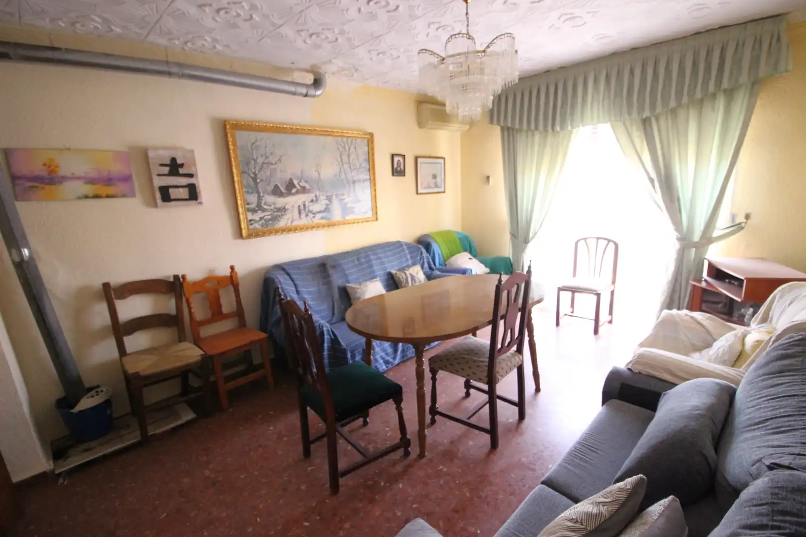 Sala d'estar de Casa o xalet en venda en La Malahá amb Terrassa i Moblat