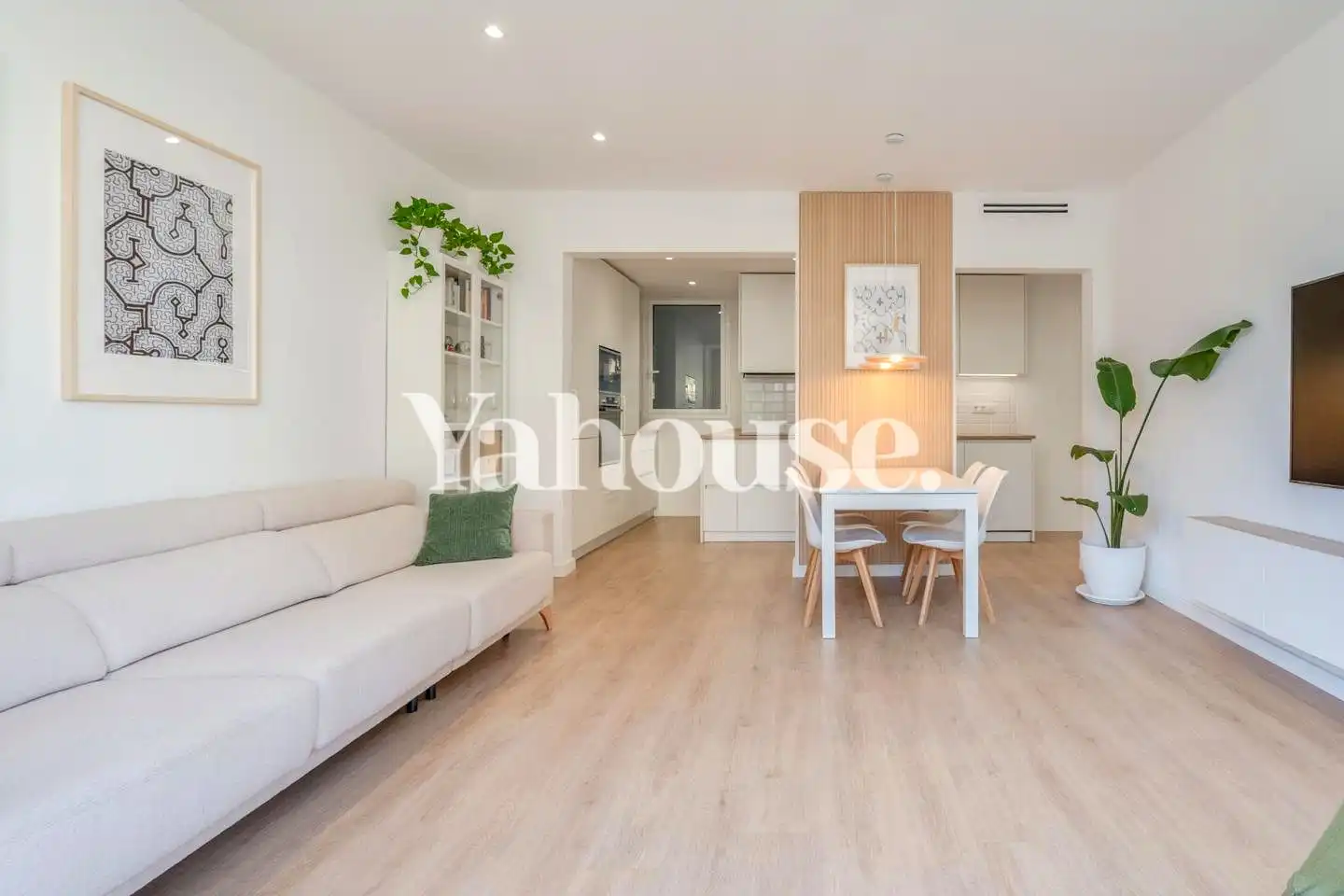 Wohnzimmer von Wohnung zum Verkauf in Barcelona mit Klimaanlage, Heizung und Parkett
