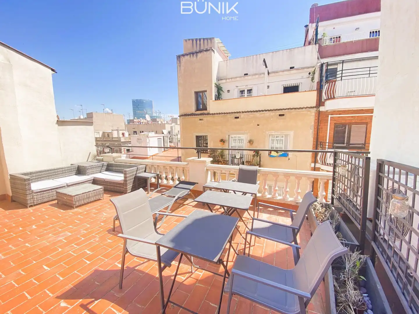 Terrace of Flat for rent in  Barcelona Capital  with Air Conditioner, Heating and Parquet flooring