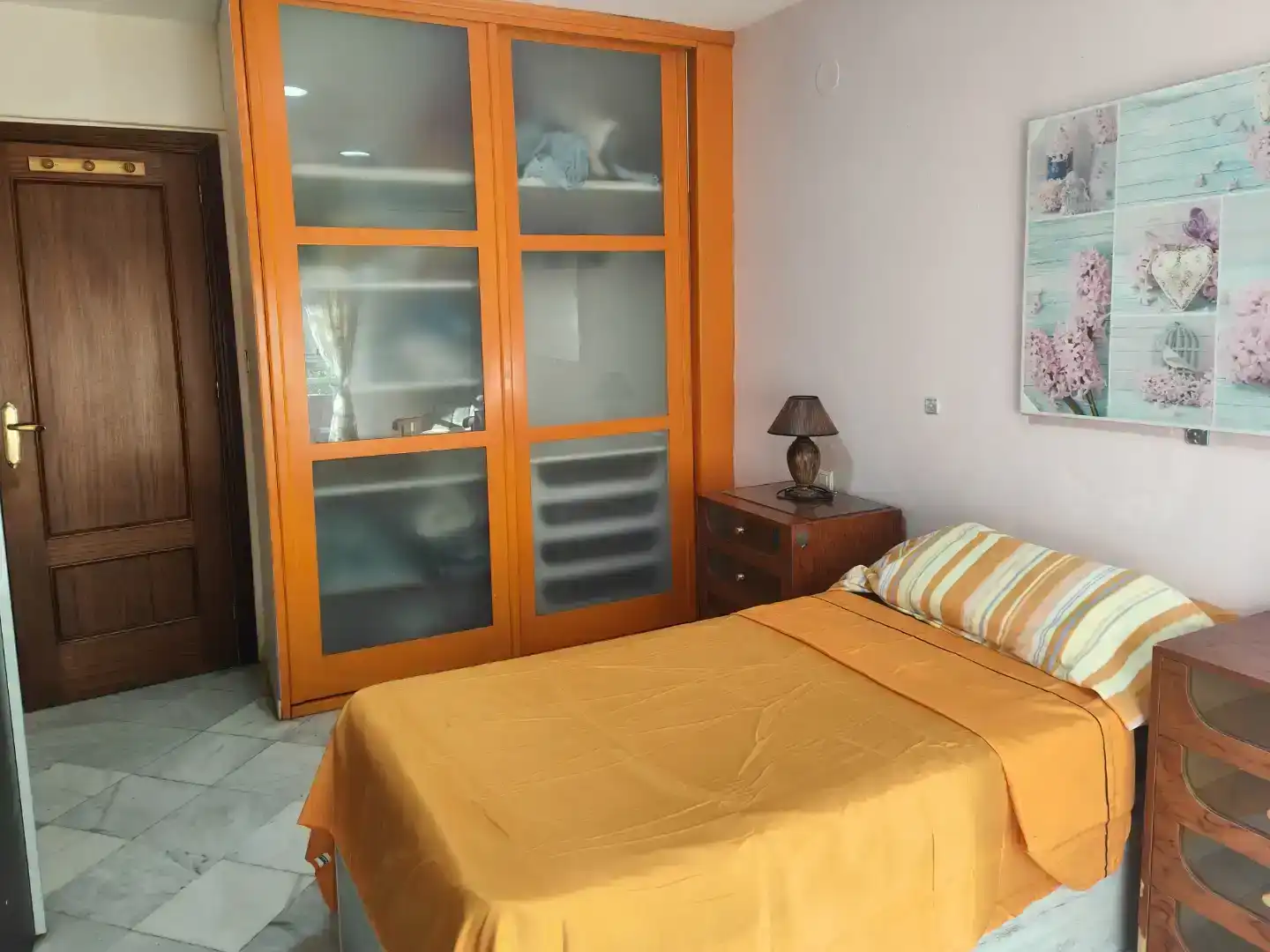 Schlafzimmer von Wohnung zur Miete in Cenes de la Vega mit Klimaanlage und Balkon