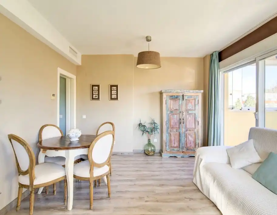 Dining room of Flat for sale in Mijas  with Air Conditioner, Terrace and Storage room