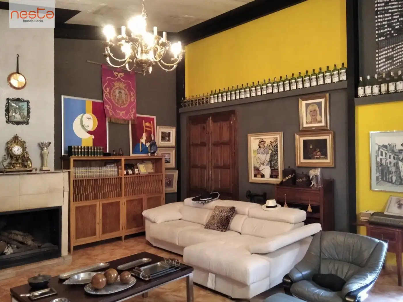 Sala d'estar de Finca rústica en venda en Lorca amb Aire condicionat, Jardí privat i Moblat