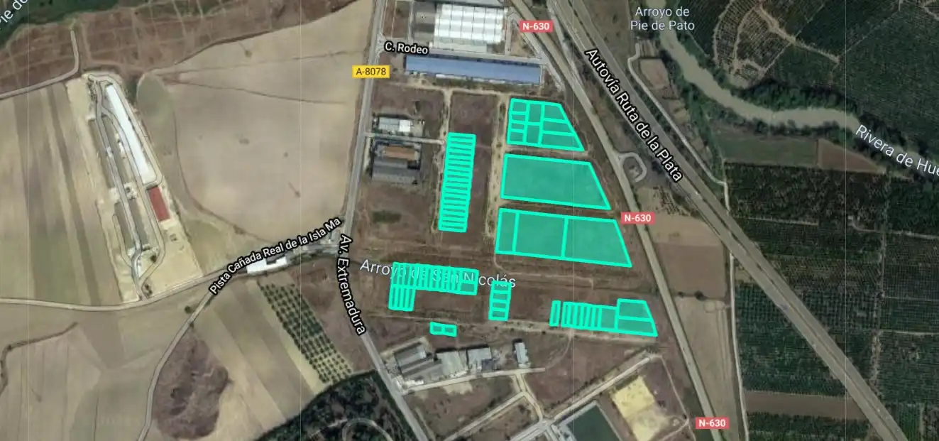 Terreno industrial en venta en Santiponce