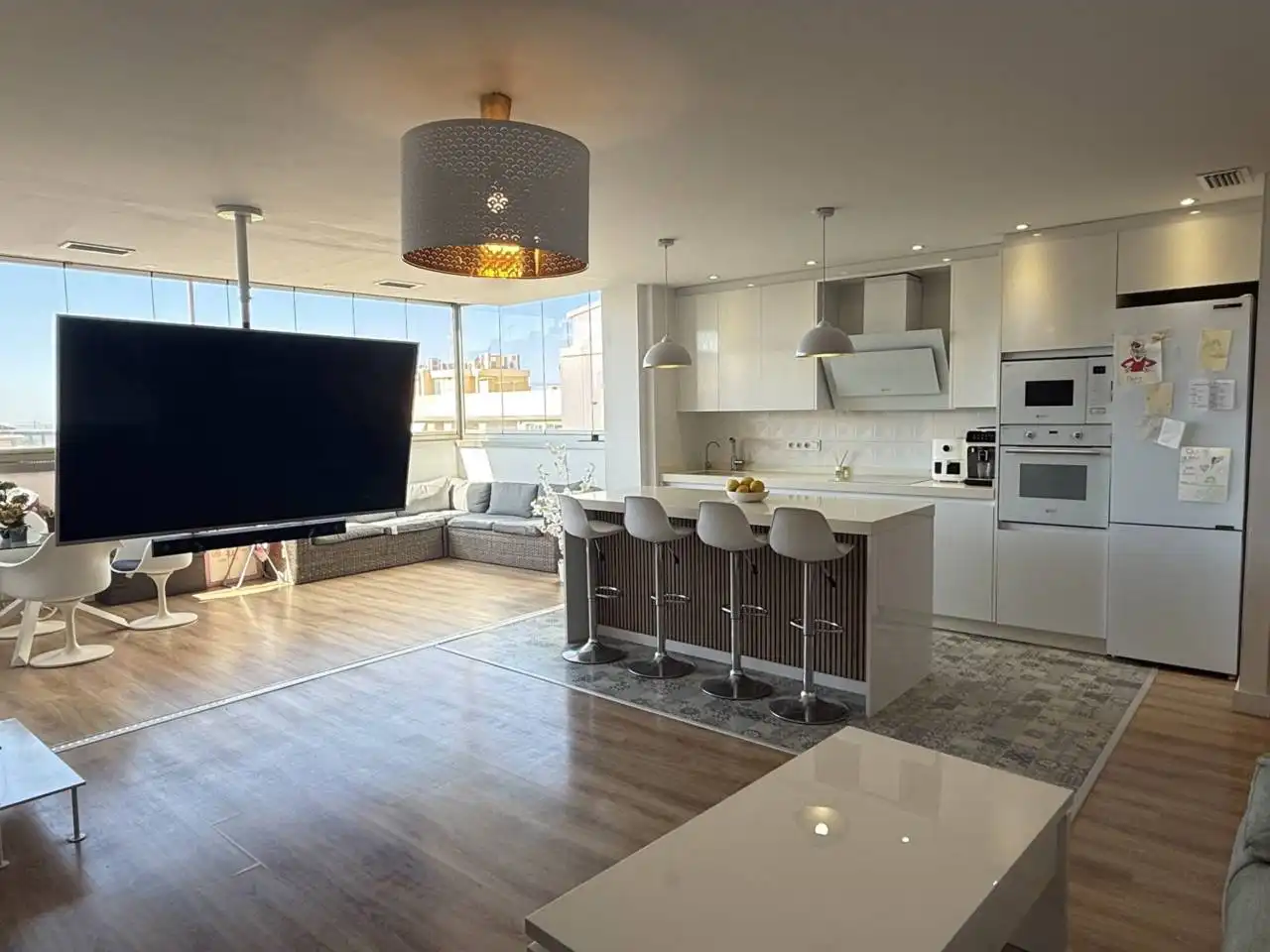 Cocina de Ático en venta en Elche / Elx con Aire acondicionado, Parquet y Terraza