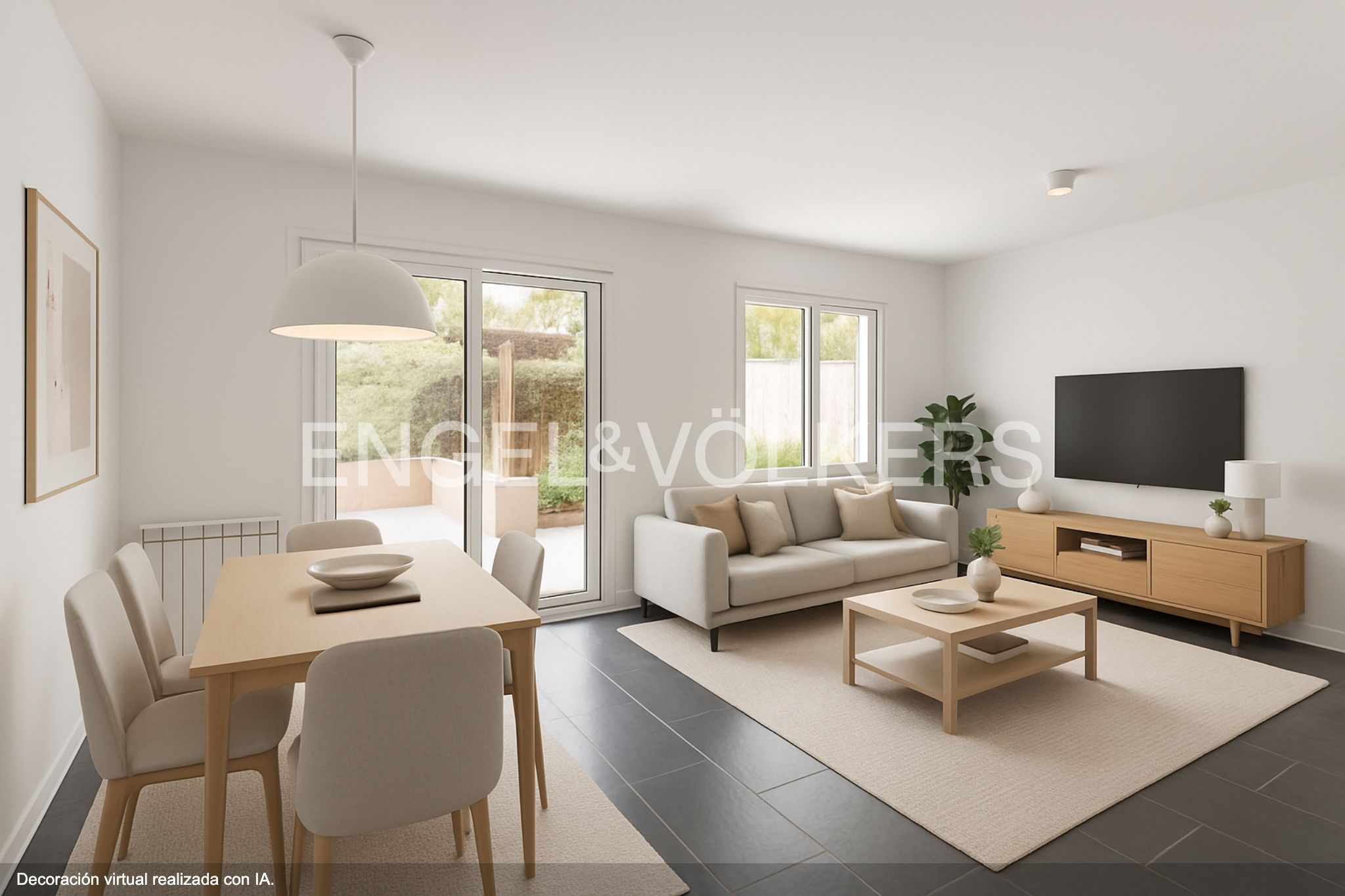 Sala d'estar de Apartament en venda en  Madrid Capital amb Calefacció, Terrassa i Balcó