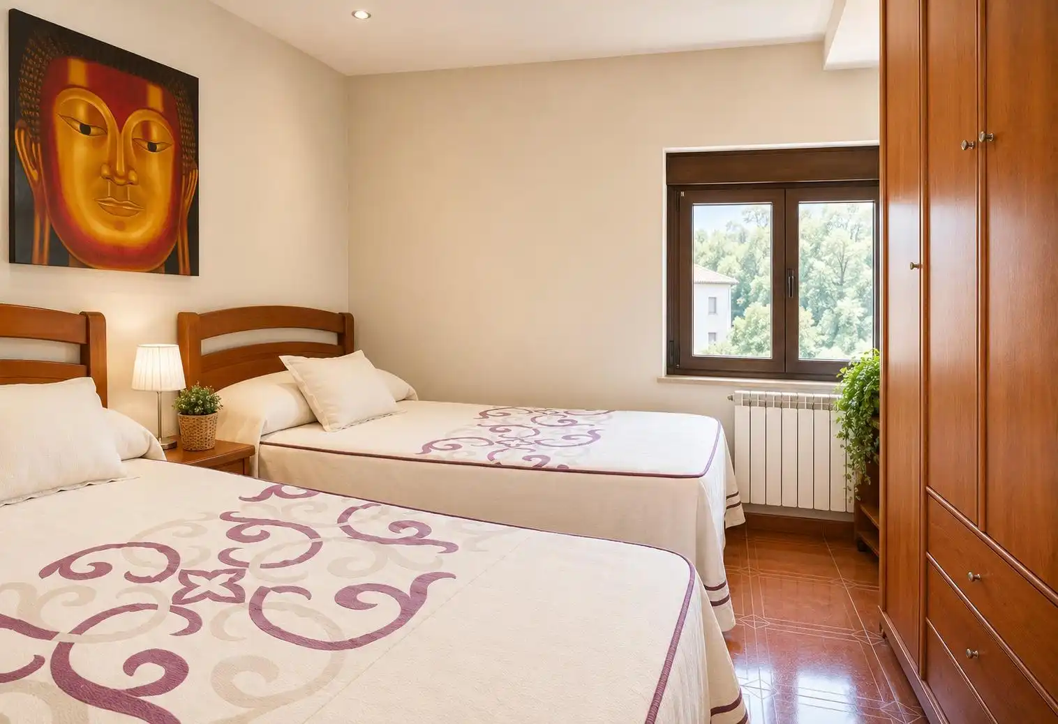 Bedroom of Flat for sale in Aller  with Heating and Furnished