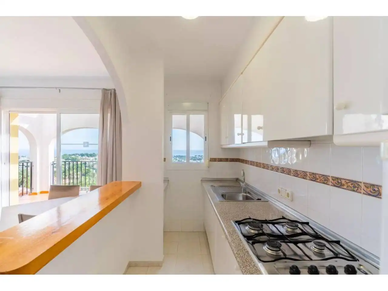 Cocina de Casa adosada en venta en Calpe / Calp con Aire acondicionado, Terraza y Amueblado