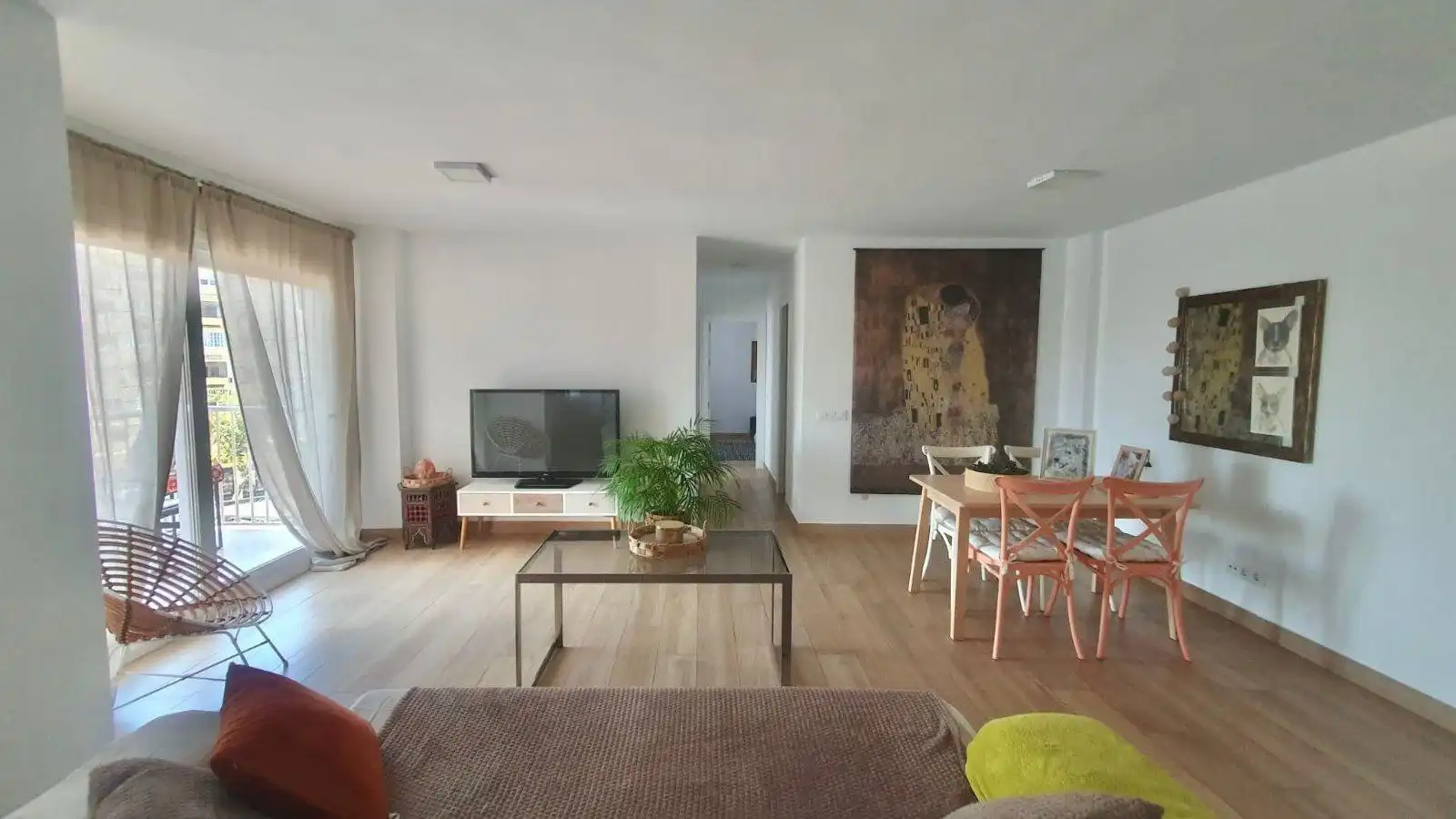 Sala d'estar de Pis en venda en Málaga amb Aire condicionat i Terrassa