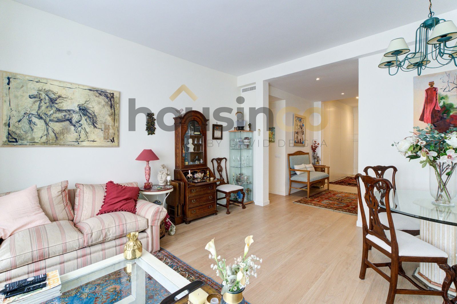 Living room of Flat for sale in  Madrid Capital  with Air Conditioner, Heating and Terrace