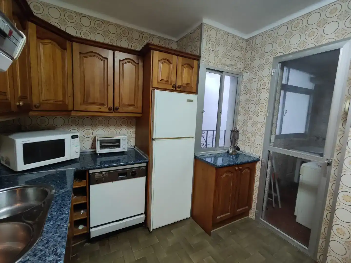 Küche von Wohnung zum Verkauf in Ronda mit Klimaanlage und Balkon